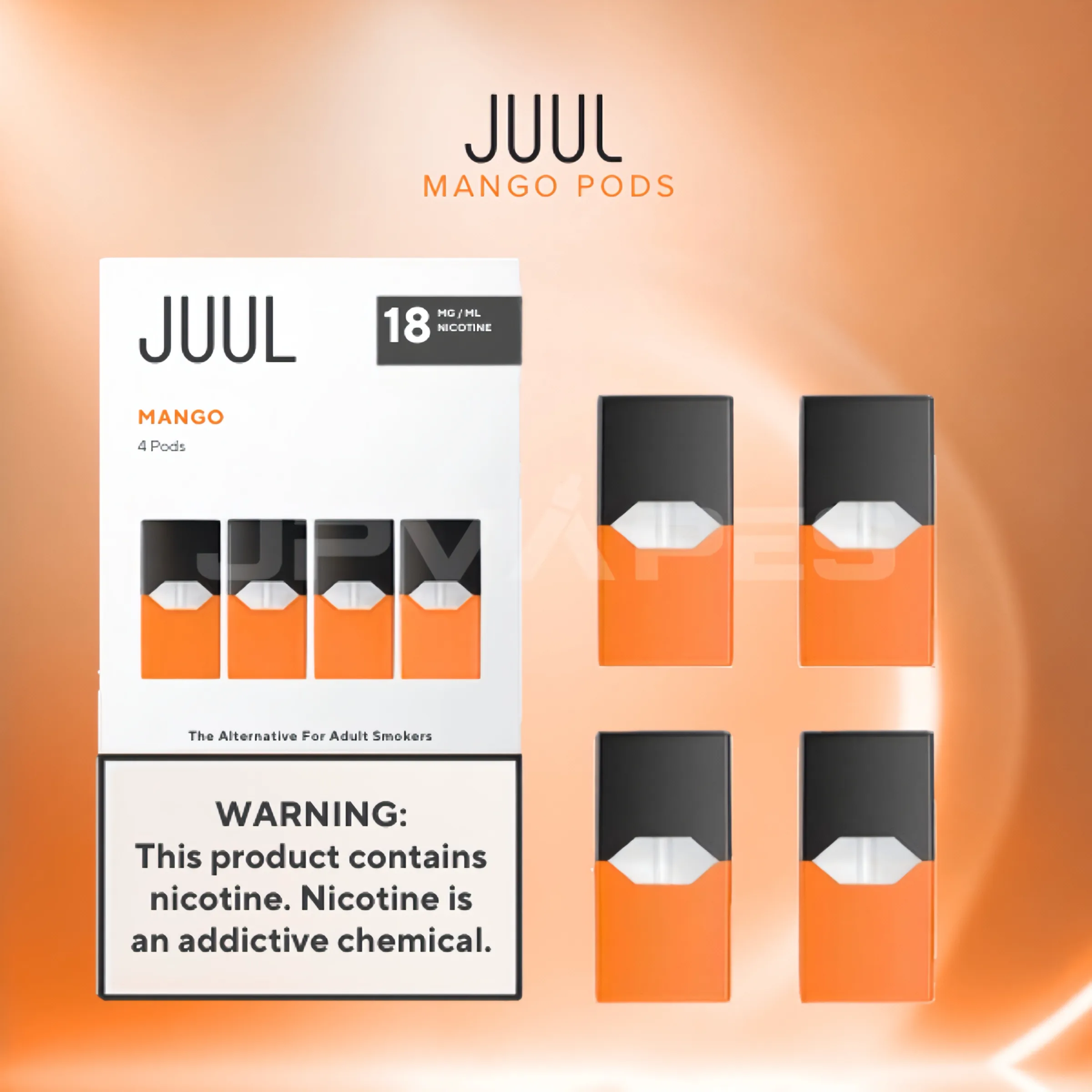JUUL Pods Mango 1.8 (Pack of 4)