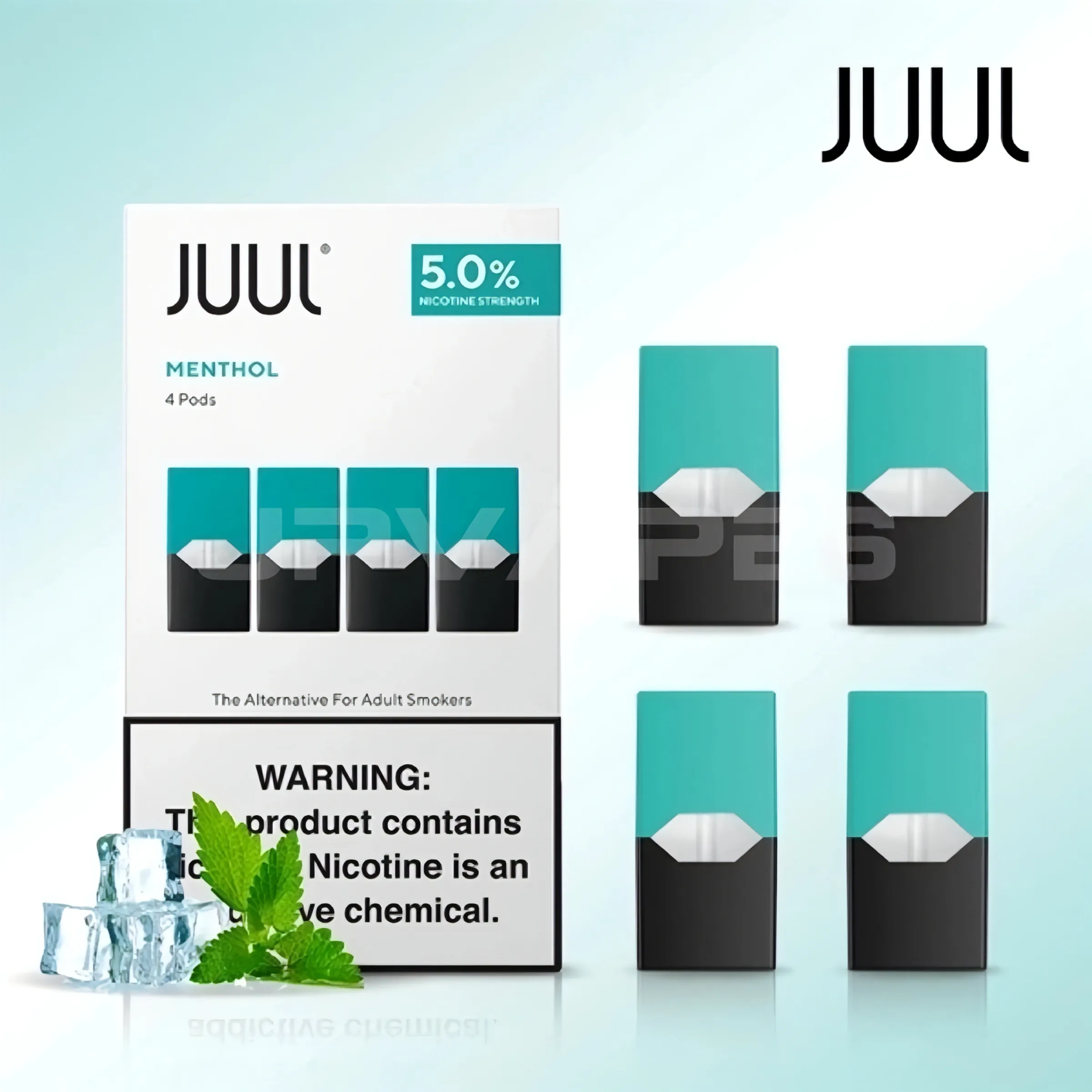 JUUL Pods Menthol 5 (60 Packs of 4)