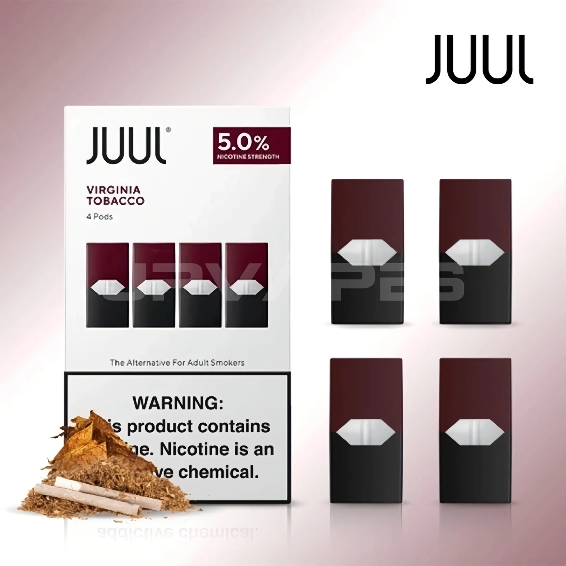 JUUL Pods Virginia Tobacco 5 (Pack of 4)